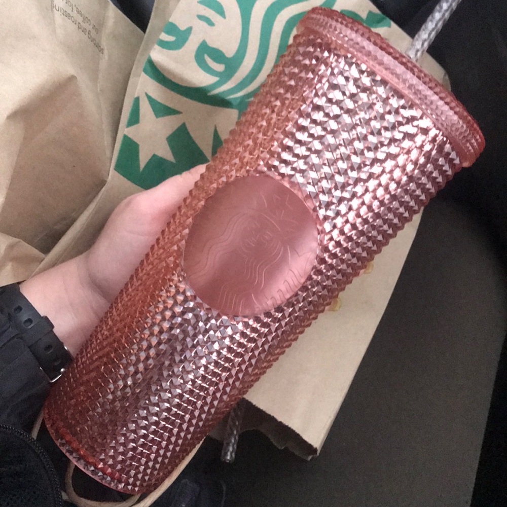 Starbucks Rose Gold Sparkle Cup! LIMITED EDITION!